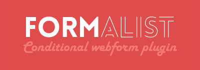 Formalist - Conditional webform plugin